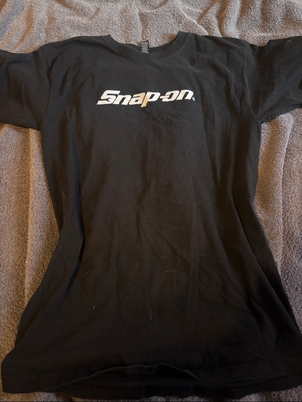 Snap-on Women's Black Short Sleeve Logo Tee